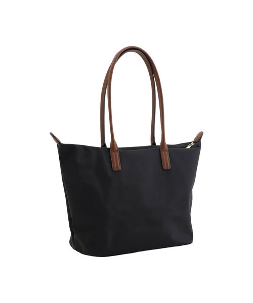 ポペットトートバッグ   トミーヒルフィガー ブラック TOMMY HILFIGER（トミー・ヒルフィガー） ショルダーバッグ バッグ