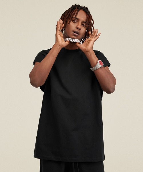 「CORPUS TOKYO」 ノースリーブトップス 2 オートミール メンズ_画像3