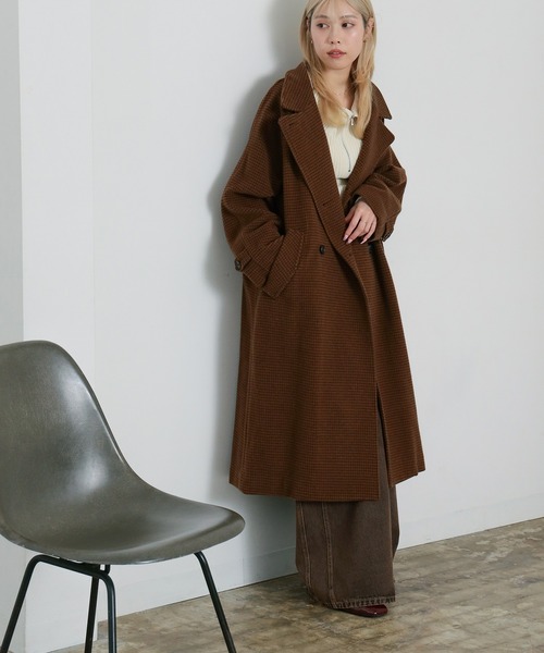 Ray BEAMS（レイ ビームス） コート アウター スタンドカラー ダブル