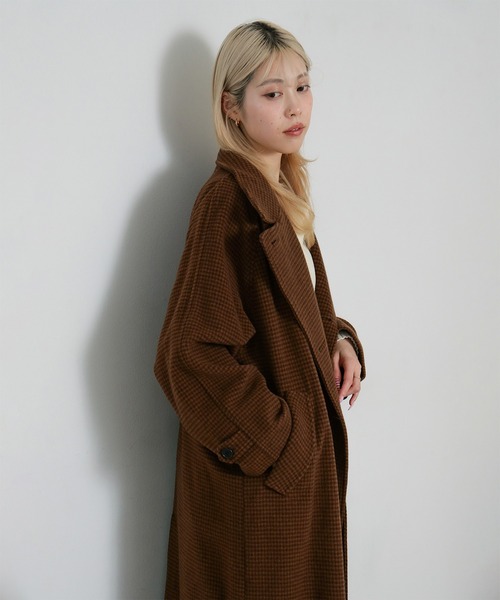 Ray BEAMS（レイ ビームス） コート アウター スタンドカラー ダブル