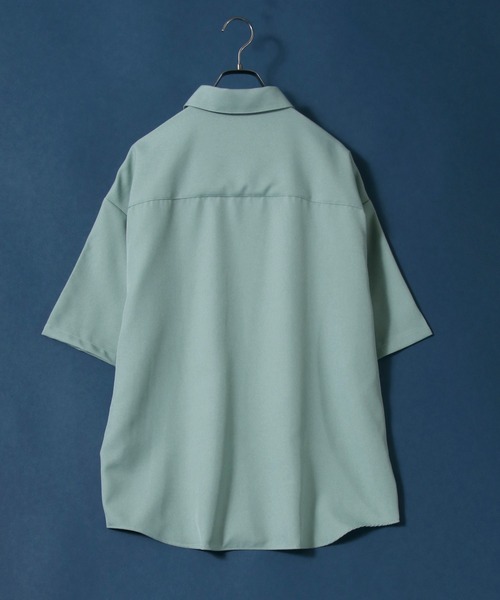 「ANPAS」 半袖シャツ L セージグリーン メンズ_画像5