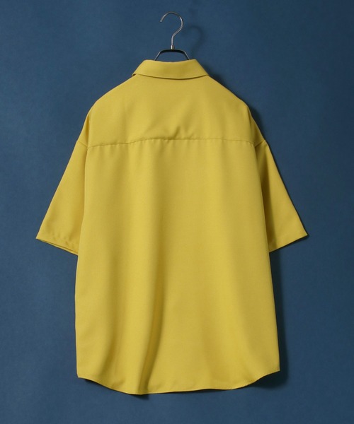 「ANPAS」 半袖シャツ L セージグリーン メンズ_画像8