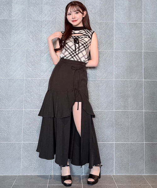 「NOMAE」 ノースリーブニット FREE ブラック系その他 レディース_画像3