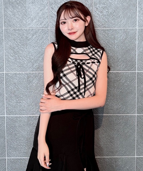 「NOMAE」 ノースリーブニット FREE ブラック系その他 レディース_画像5