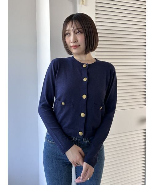 SNIDEL（スナイデル） カーディガン 金ボタンカーデ レディース