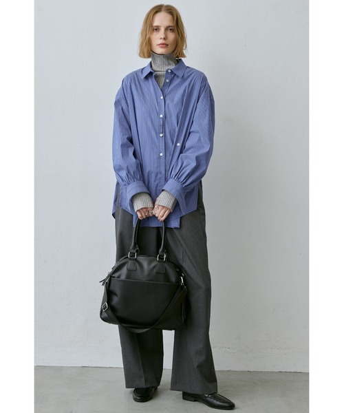 un/neu ボストンバッグ ダブルジップフェイクレザーボストン / 11inch