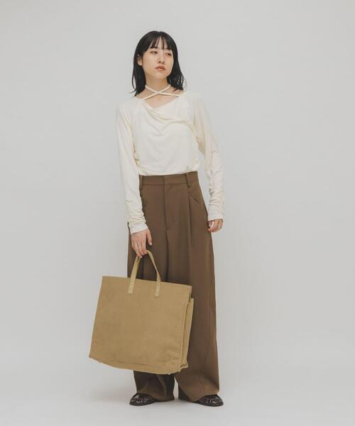KBF（ケービーエフ） トートバッグ コーデュロイスクエアビッグBAG