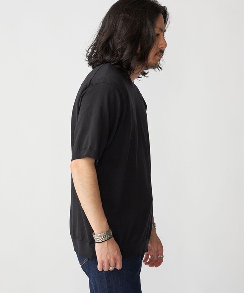 「SHIPS」 半袖ニット SMALL キャメル メンズの画像5