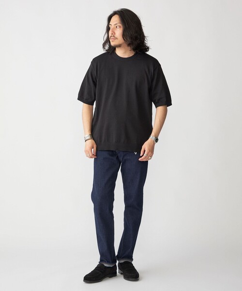 「SHIPS」 半袖ニット SMALL キャメル メンズの画像7