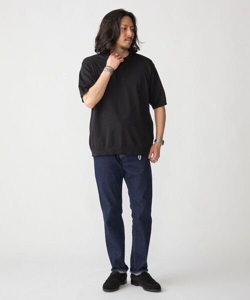 「SHIPS」 半袖ニット SMALL キャメル メンズの画像8