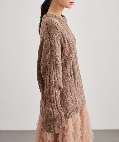 Lace Ladies レースレディース ニット セーター ケーブル ケーブル編み カラーネップ オーバーサイズ ニット プルオーバー レディース ZOZOTOWN Yahoo 店 - 通販 - Yahoo ショッピング