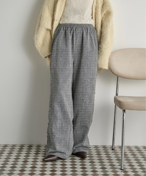 ドゥロワー ツィードパンツ THE Yon パンツ フリルラインツイードパンツ レディース : ZOZOTOWN