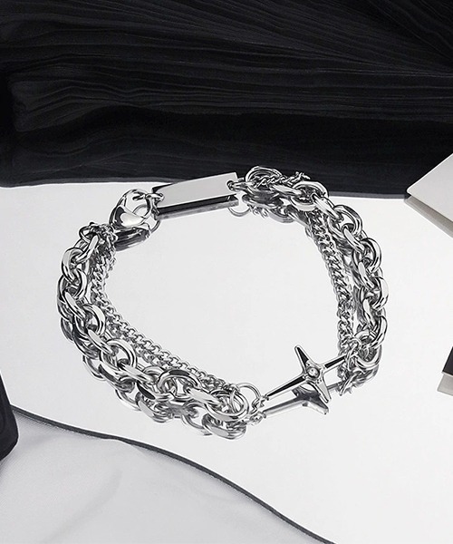 ブレスレット2点　シルバー 楽天市場】＼割引クーポン／Binich(ビニッチ) 2面カット アズキ