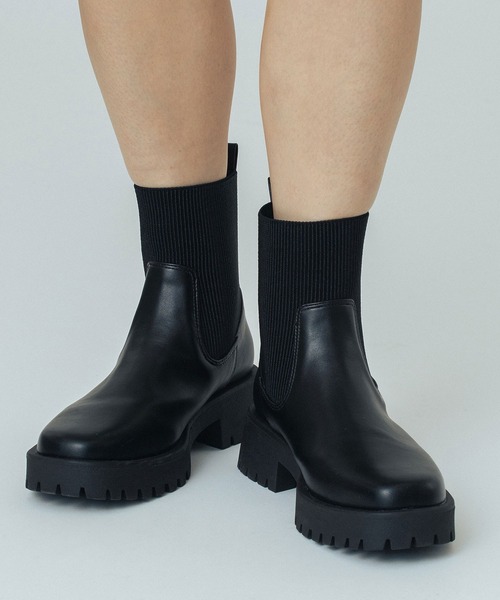 ROSE BUD（ローズバッド） ブーツ STRETCH CHELSEA BOOTS レディース