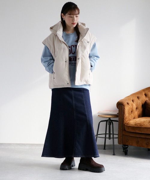 cepo（セポ） デニムスカート 「美脚＆細見えシルエット♪」マーメイド