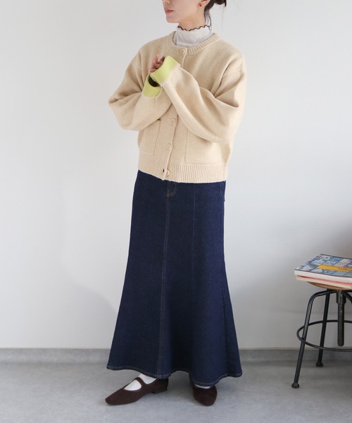 cepo（セポ） デニムスカート 「美脚＆細見えシルエット♪」マーメイド