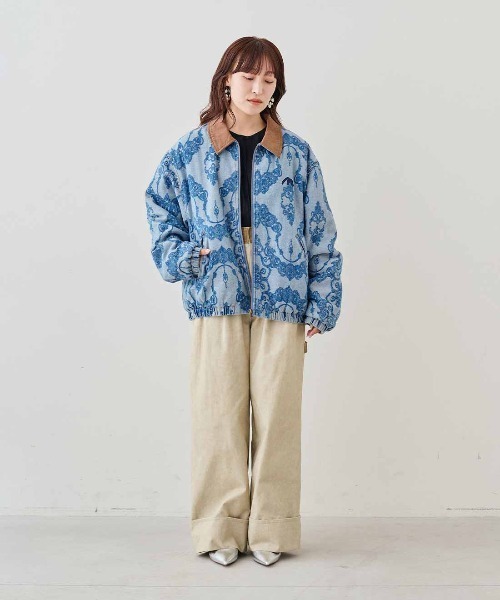 MEDE19F（メデジュウキュウ） デニムジャケット gジャン ジャカード