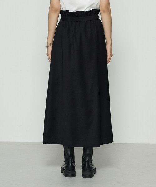 Gabardine K.T（ギャバジンK.T） スカート ポリスエード ラップ風