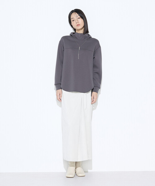 Gabardine K.T（ギャバジンK.T） スカート ポリスエード ラップ風