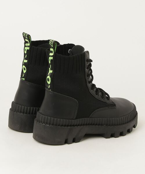 「aimoha」 ブーツ 24.5cm ブラック メンズ_画像2