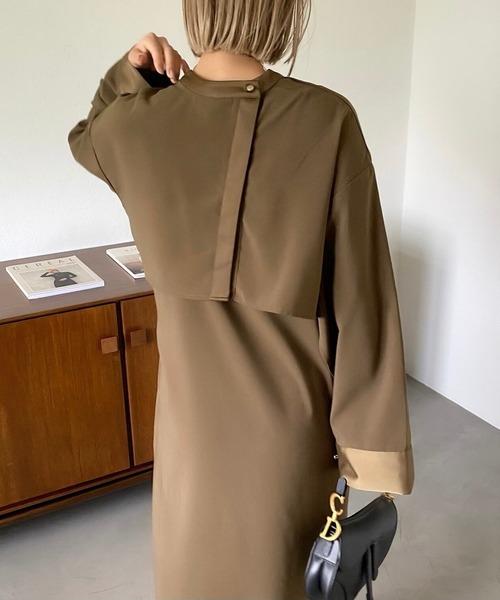 CFT. ブラウス シャツ ショートライニングサテン2wayブラウス