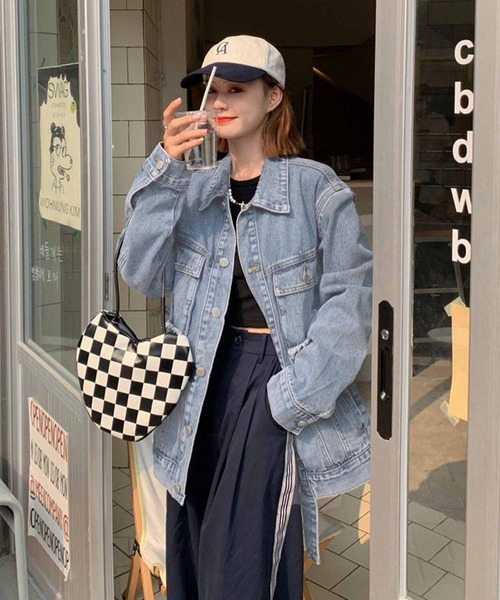 「meJane」 デニムジャケット FREE ブルー レディース_画像9