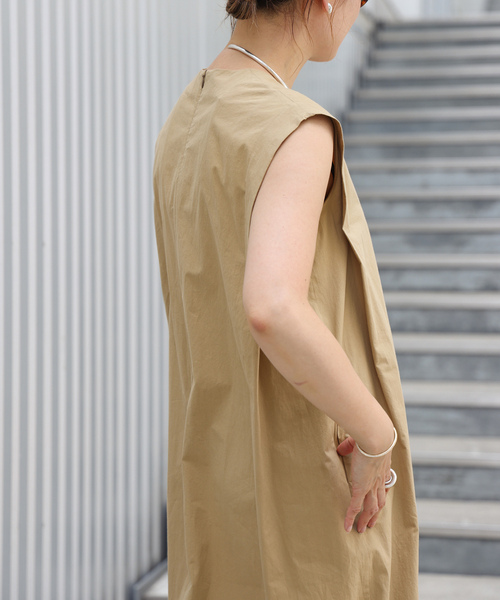 「CELERI」 ノースリーブワンピース FREE ベージュ レディース_画像5