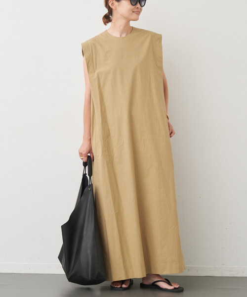 「CELERI」 ノースリーブワンピース FREE ベージュ レディース_画像9