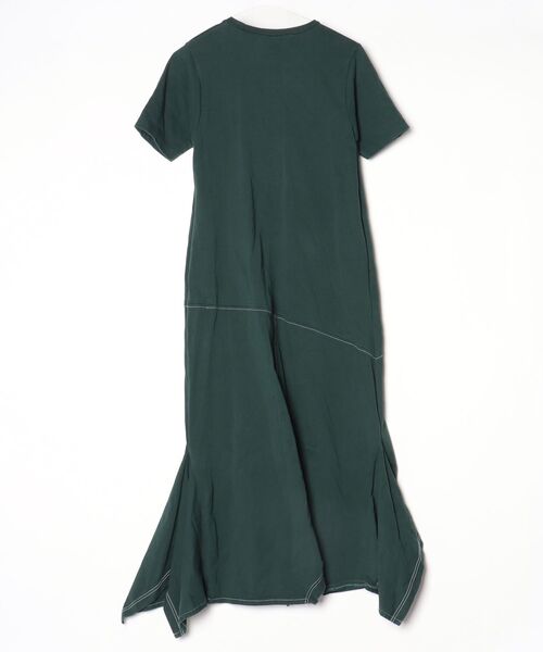 「UN3D.」 半袖ワンピース 36 グリーン レディース_画像2