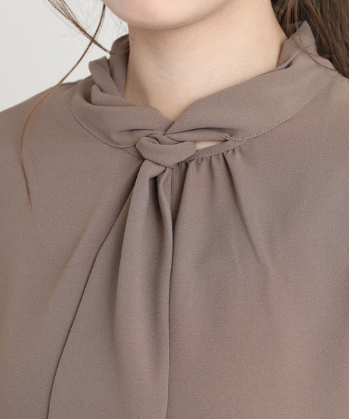 ブラウス シャツ A.N.L ボウタイブラウス 長袖 レディース : ZOZOTOWN