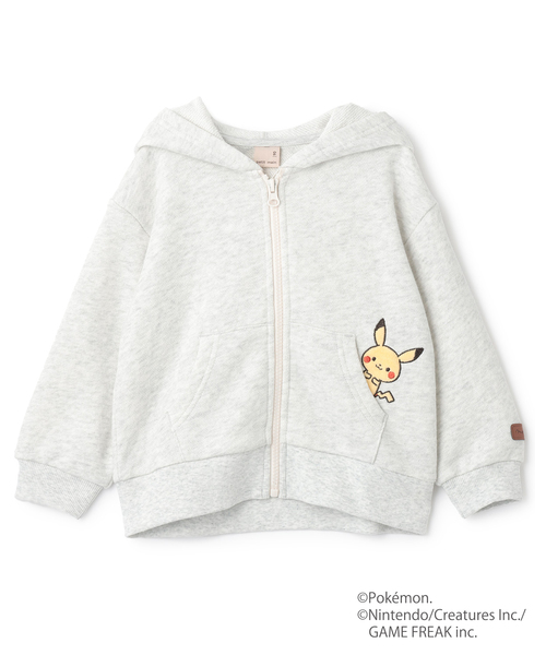 petit main パーカー 「モンポケ」ジップパーカー キッズ 子供服