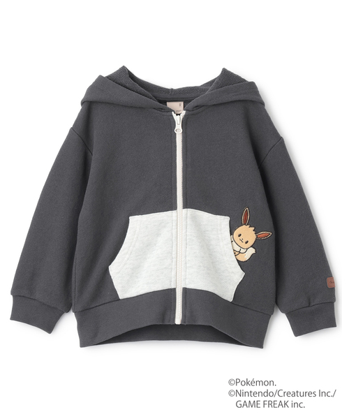 petit main パーカー 「モンポケ」ジップパーカー キッズ 子供服