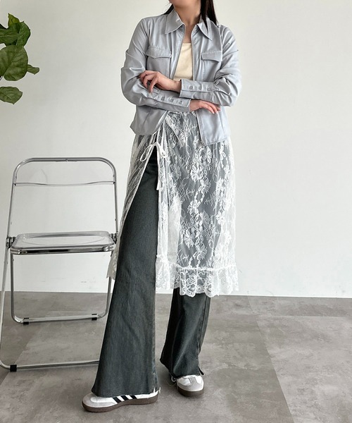 「apres jour mignon」 長袖シャツ X-LARGE オフホワイト レディース_画像7
