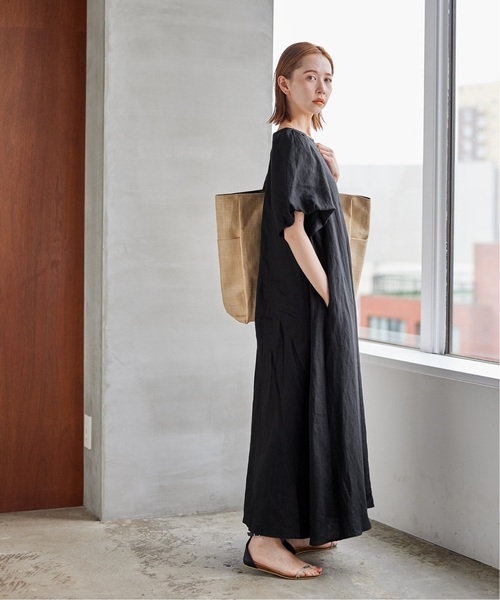 「JOURNAL STANDARD」 半袖ワンピース 36 ベージュ レディースの画像