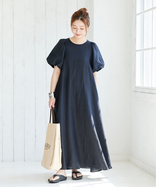 「JOURNAL STANDARD」 半袖ワンピース 36 ベージュ レディースの画像