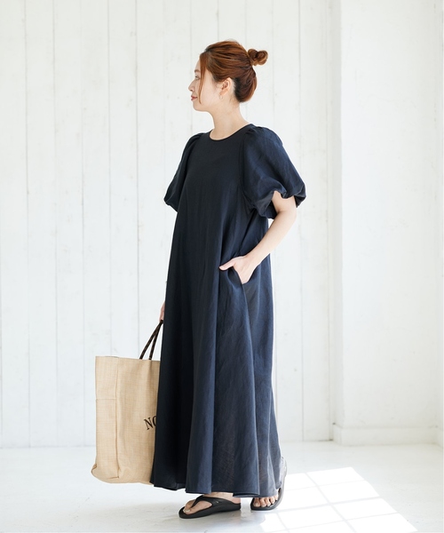 「JOURNAL STANDARD」 半袖ワンピース 36 ベージュ レディースの画像