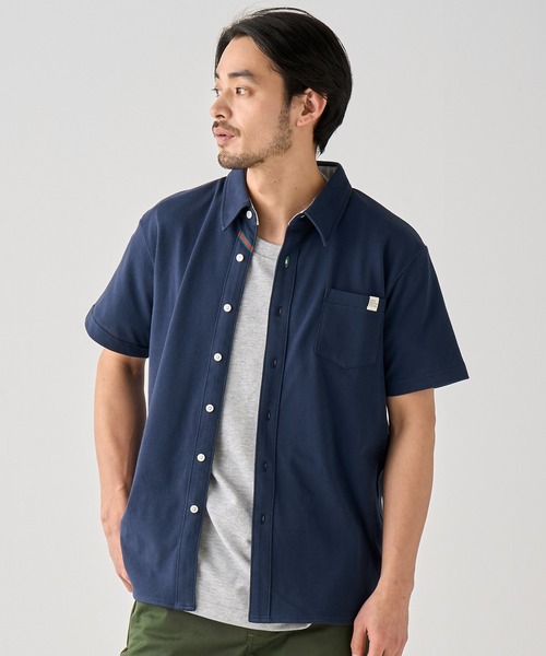 「KRIFF MAYER」 半袖シャツ X-LARGE ネイビー メンズ_画像4