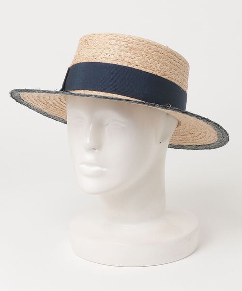 「GRILLO」 ハット ONE SIZE ネイビー メンズ_画像2