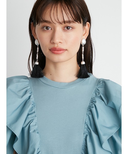 「LILY BROWN」 ノースリーブワンピース FREE ブルー レディースの画像