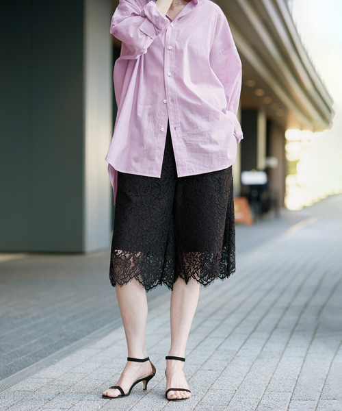 ハーフパンツ パンツ 「追加2」リバーレースショートパンツ レディースの画像
