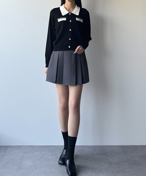 「mipiarl」 ニットカーディガン MEDIUM アイボリー レディース_画像8