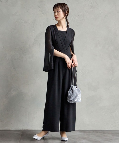 AIMER（エメ） パンツドレス LARGE ブラック レディース : ZOZOTOWN