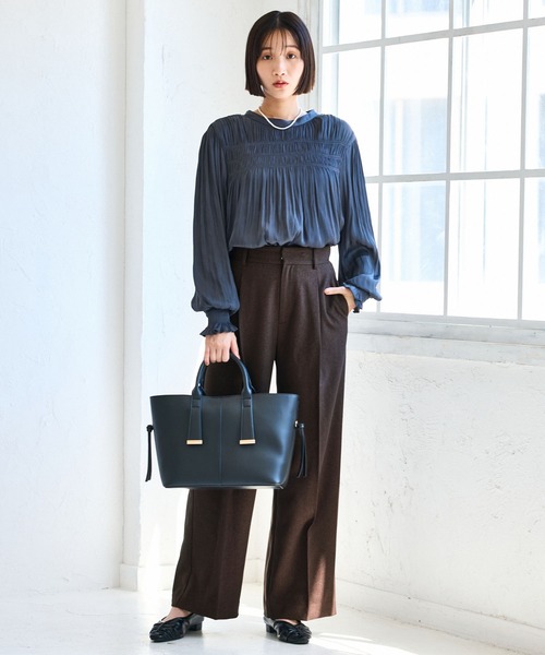 「VIS」 スラックス S グレー レディース_画像8