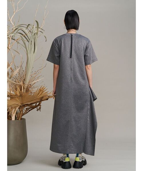 UN3D.（アンスリード） ワンピース ASYMMETRY RUFFLE JERSEY OP