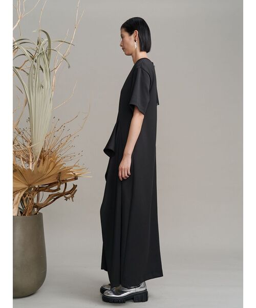 UN3D.（アンスリード） ワンピース ASYMMETRY RUFFLE JERSEY OP