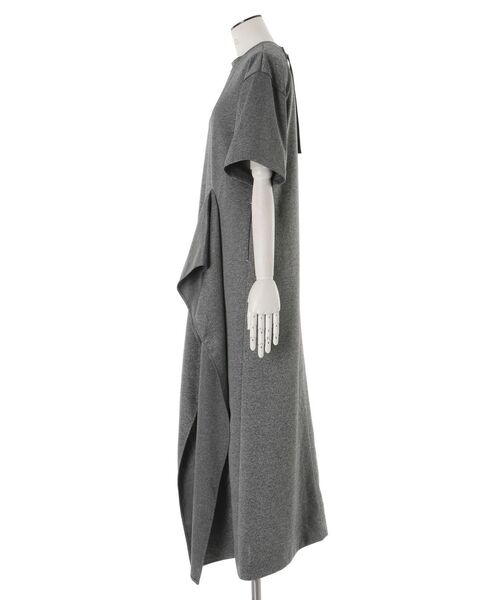 UN3D.（アンスリード） ワンピース ASYMMETRY RUFFLE JERSEY OP