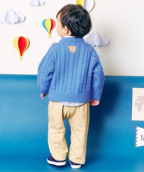 「apres les cours」 「KIDS」長袖ニット 110 サックスブルー キッズ_画像5