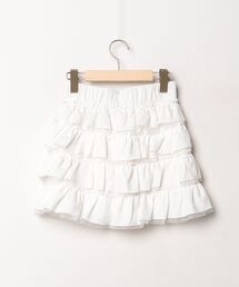 「BUBBLES」 フリルミニスカート S ホワイト レディースの画像2