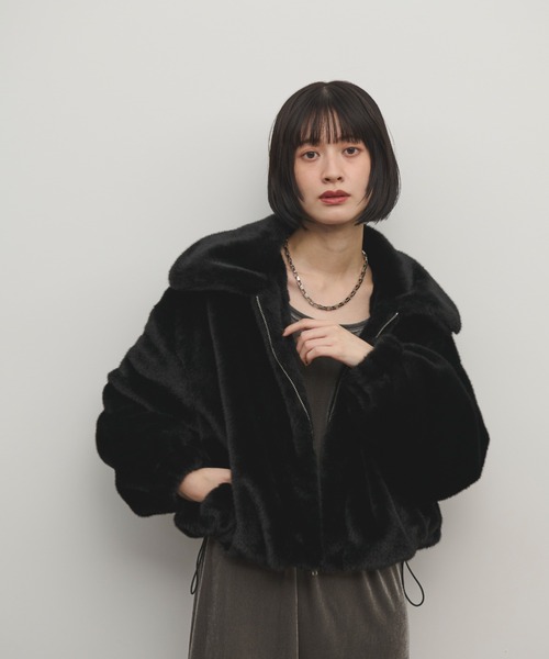 「Shelly island」 ブルゾン FREE ベージュ レディース_画像4