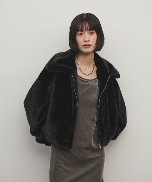 「Shelly island」 ブルゾン FREE ベージュ レディース_画像6